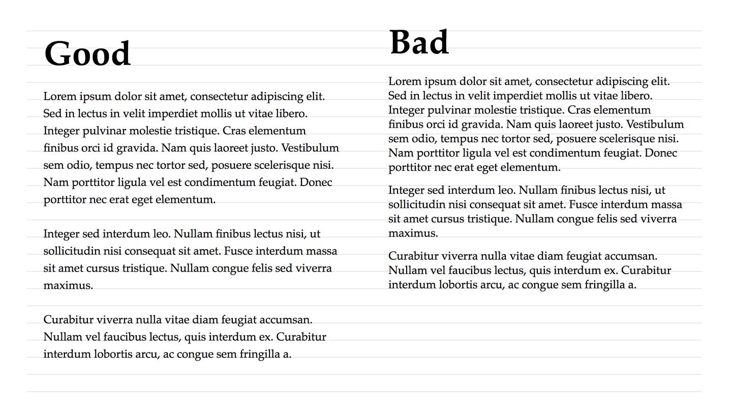 The difference between good and bad rhythm. The difference between good and bad rhythm.